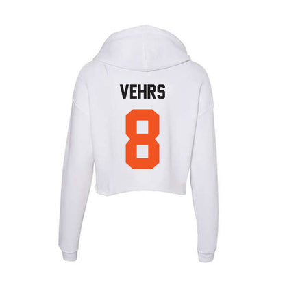 Oklahoma State - NCAA Football : Broderick Vehrs - Women's Crop Fleece Hoodie-1
