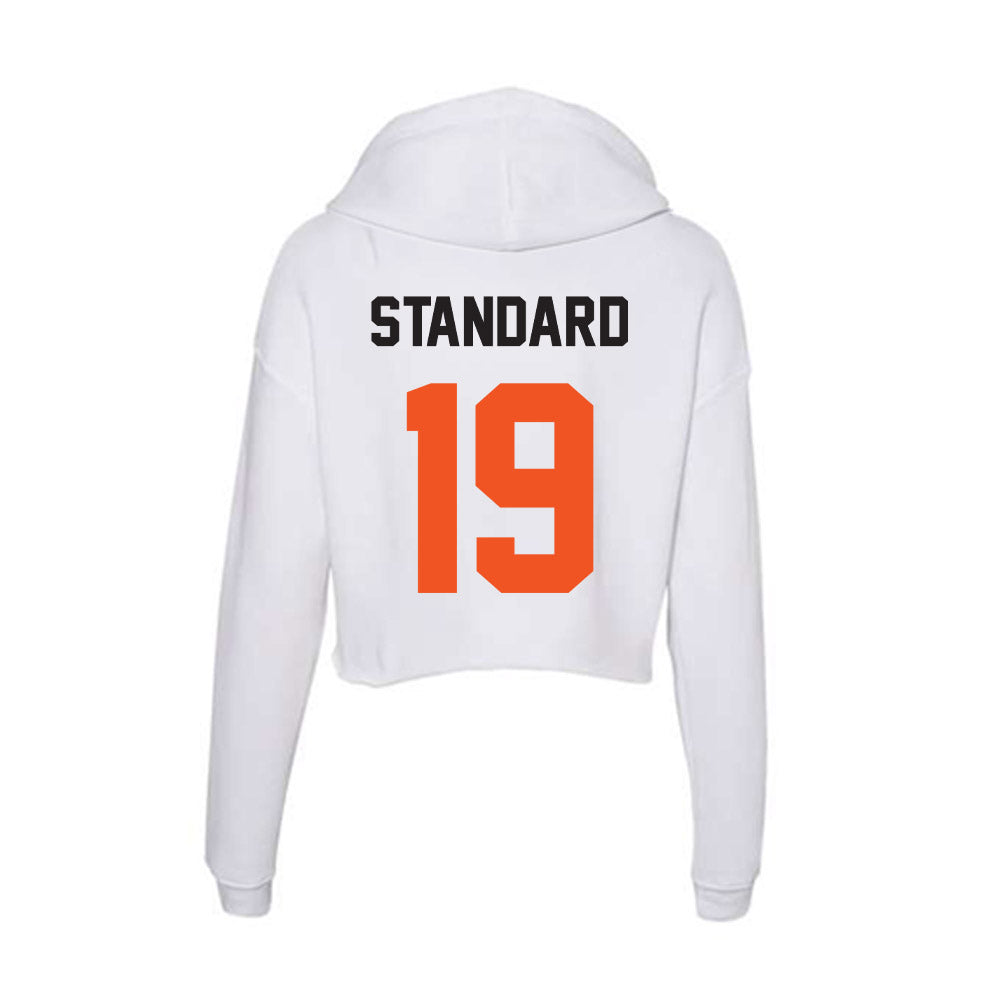 Oklahoma State - NCAA Football : Dayvon Standard - Women's Crop Fleece Hoodie-1