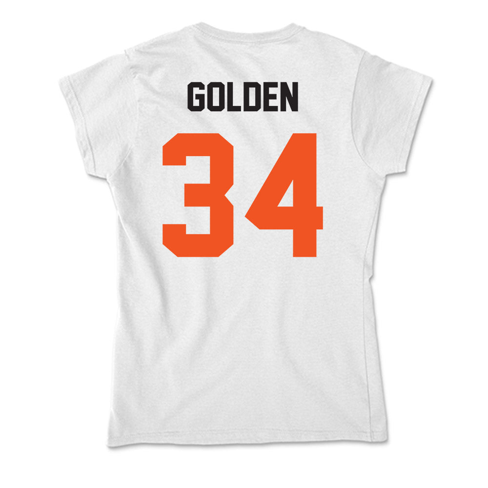 Oklahoma State - NCAA Baseball : Josiah Golden - Soft Style Women’s T-Shirt-1