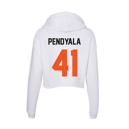 Oklahoma State - NCAA Football : Gabe Pendyala - Women's Crop Fleece Hoodie-1