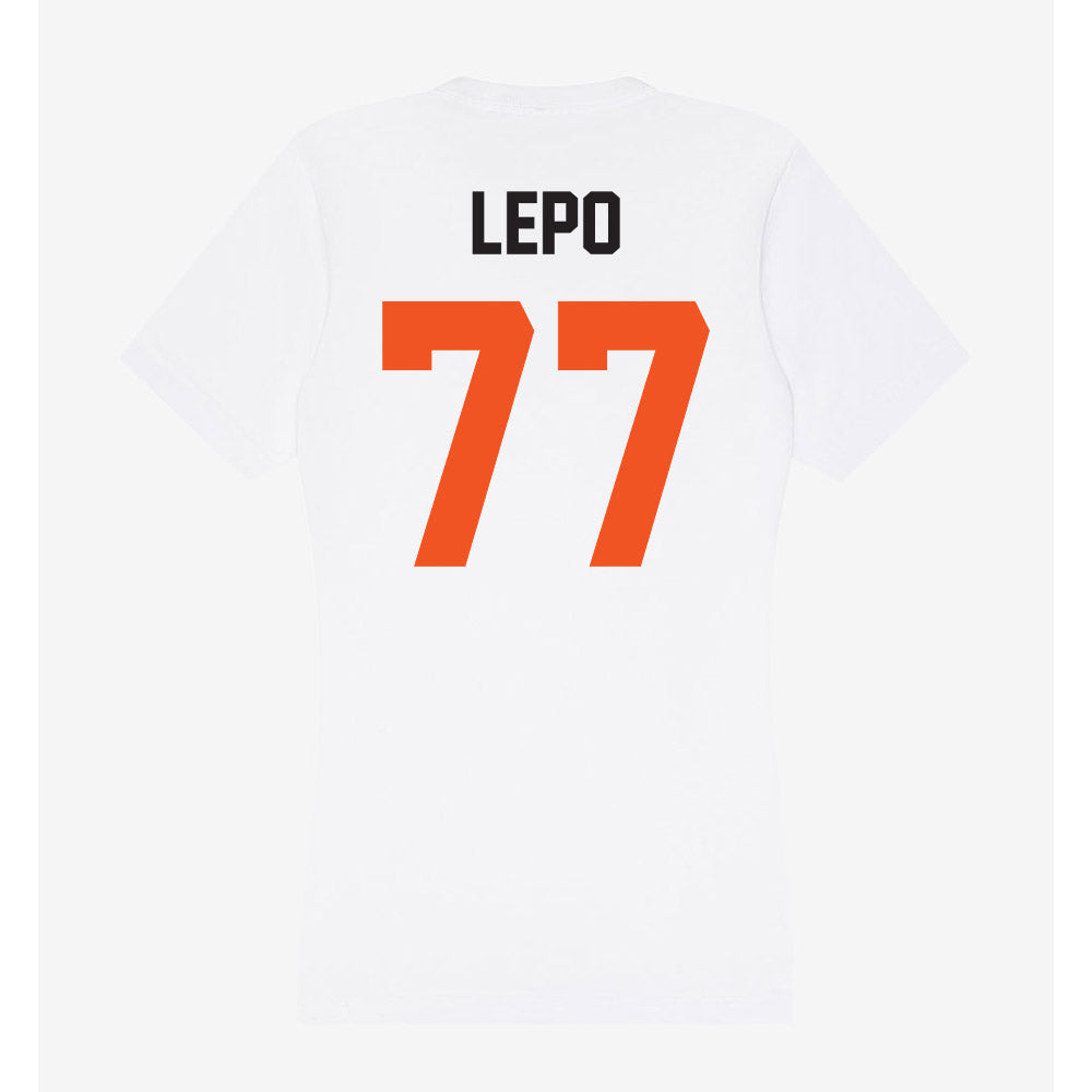 Oklahoma State - NCAA Football : Ashton Lepo - Women's V-Neck T-Shirt-1