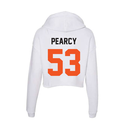 Oklahoma State - NCAA Baseball : Kyle Pearcy - Women's Crop Fleece Hoodie-1