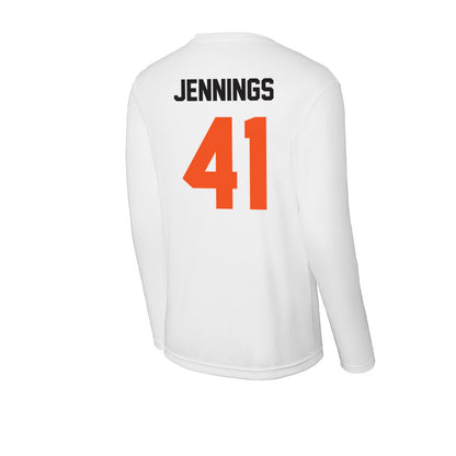 Oklahoma State - NCAA Baseball : Parker Jennings - Activewear Long Sleeve T-Shirt-1