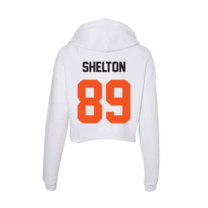 Oklahoma State - NCAA Football : Quincy Shelton - Women's Crop Fleece Hoodie-1