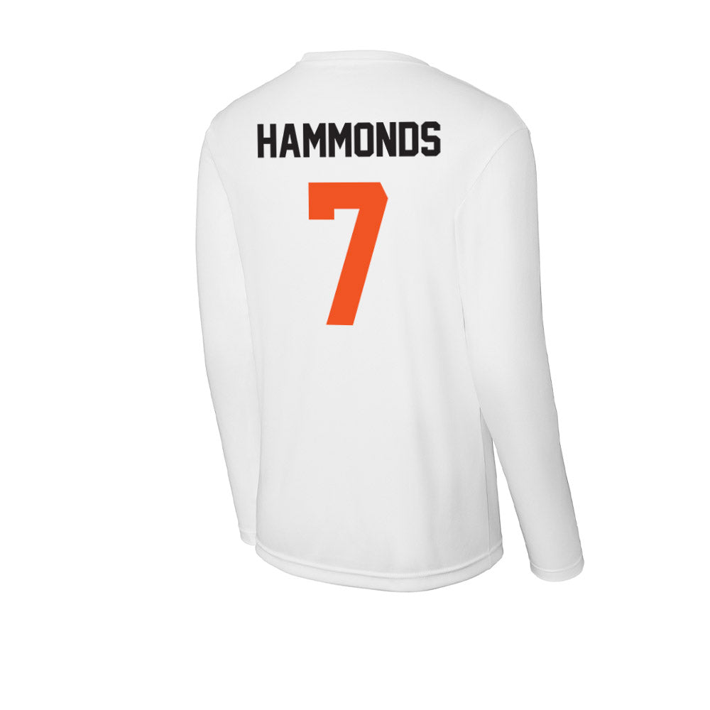 Oklahoma State - NCAA Football : Quinton Hammonds - Activewear Long Sleeve T-Shirt-1