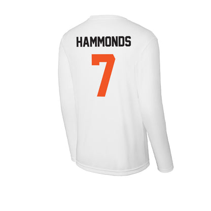 Oklahoma State - NCAA Football : Quinton Hammonds - Activewear Long Sleeve T-Shirt-1