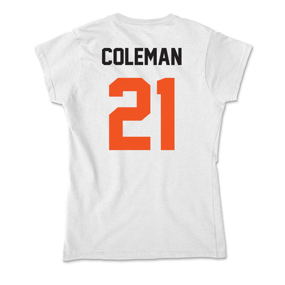 Oklahoma State - NCAA Men's Basketball : Isaiah Coleman - Soft Style Women’s T-Shirt-1