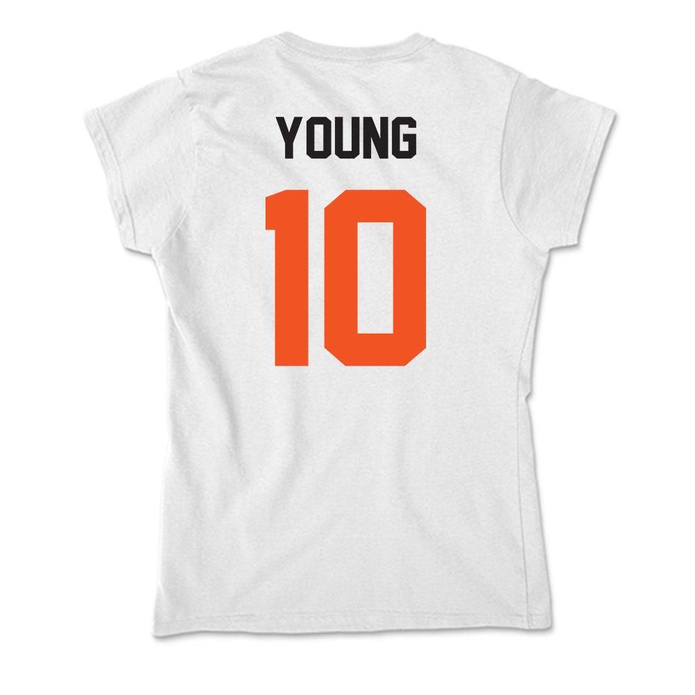 Oklahoma State - NCAA Football : Wyatt Young - Soft Style Women’s T-Shirt-1