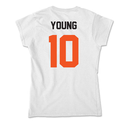 Oklahoma State - NCAA Football : Wyatt Young - Soft Style Women’s T-Shirt-1