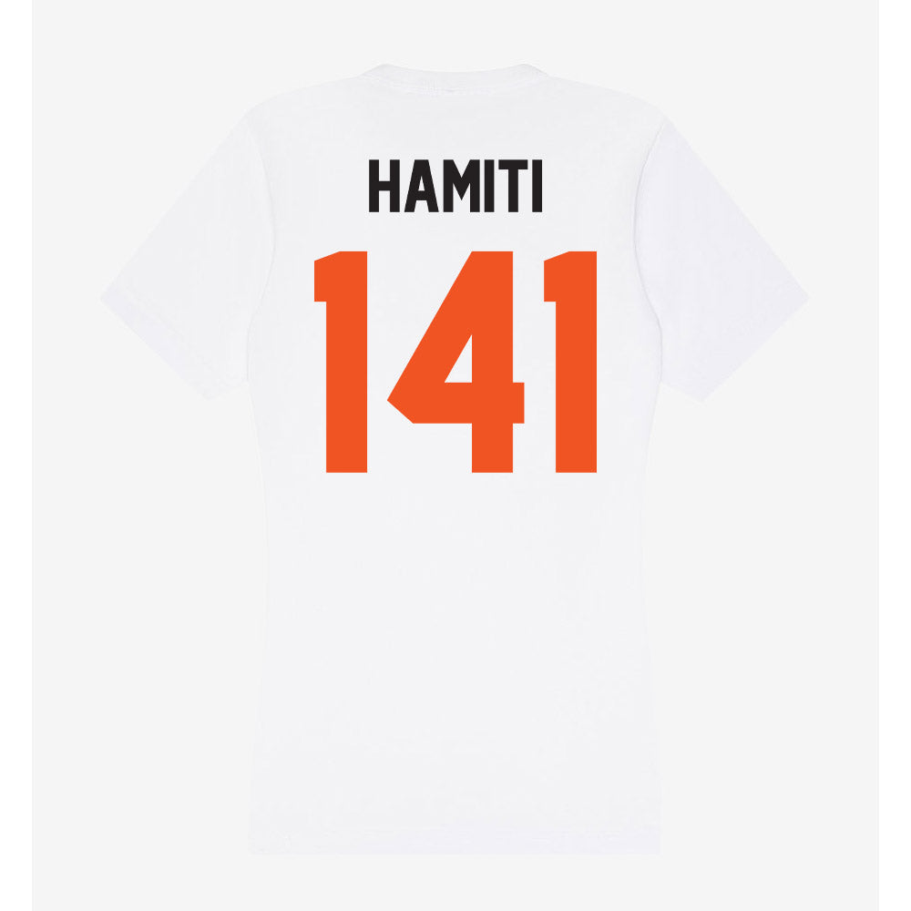 Oklahoma State - NCAA Wrestling : Jake Hamiti - Women's V-Neck T-Shirt-1