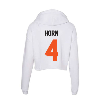 Oklahoma State - NCAA Football : Maurion Horn - Classic Shersey Women's Crop Fleece Hooded Sweatshirt-1