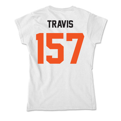 Oklahoma State - NCAA Wrestling : Teague Travis - Soft Style Women’s T-Shirt-1