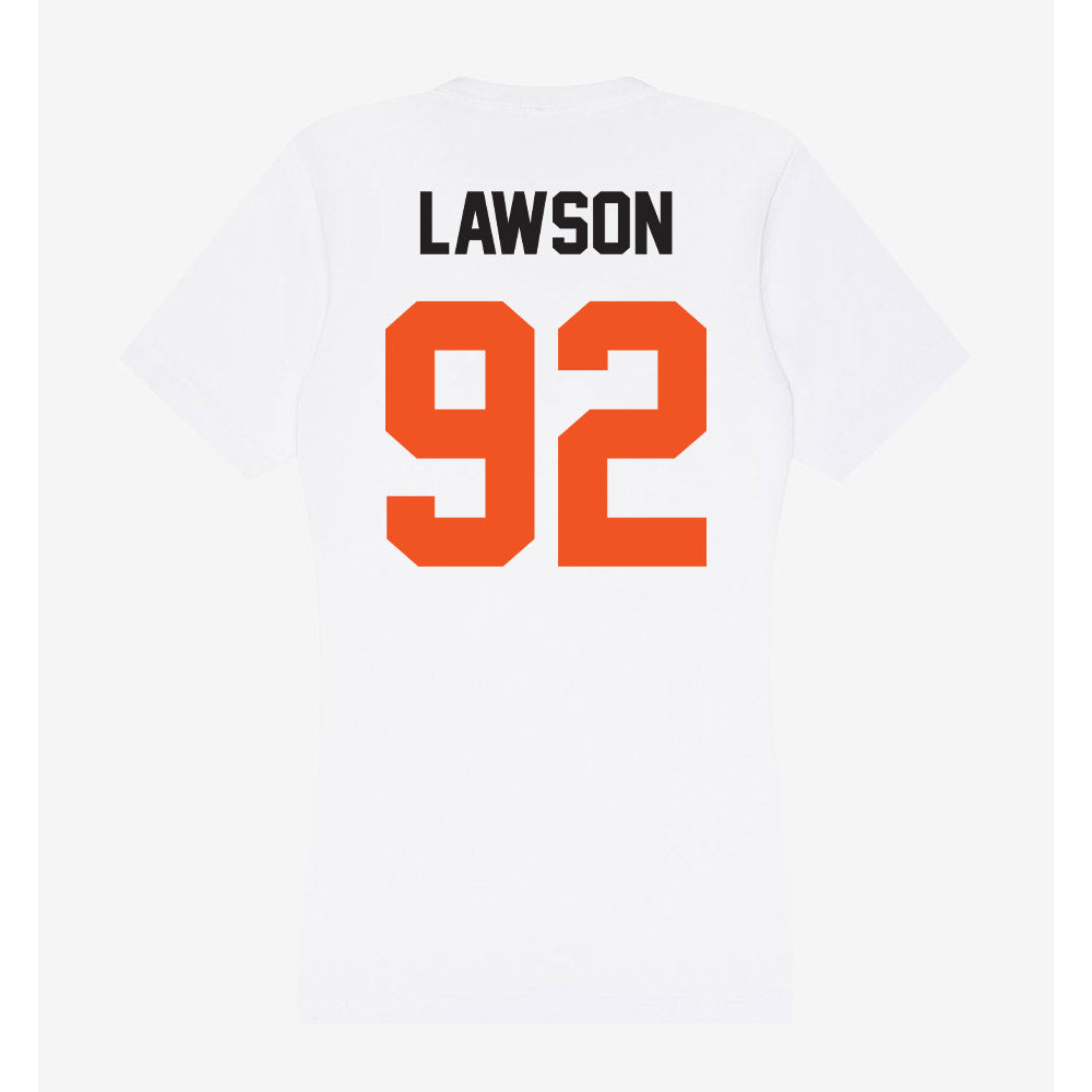 Oklahoma State - NCAA Football : Jerry Lawson - Women's V-Neck T-Shirt-1