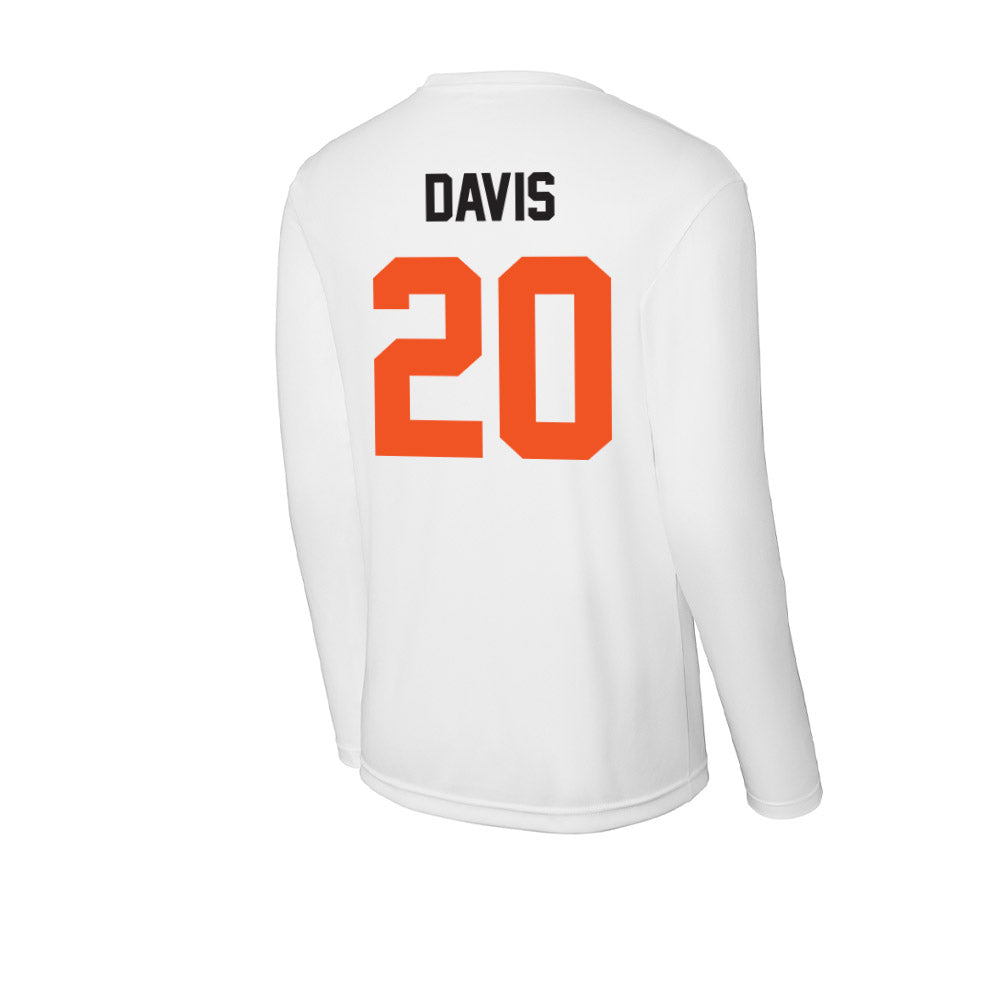 Oklahoma State - NCAA Football : Taurean Davis - Activewear Long Sleeve T-Shirt-1