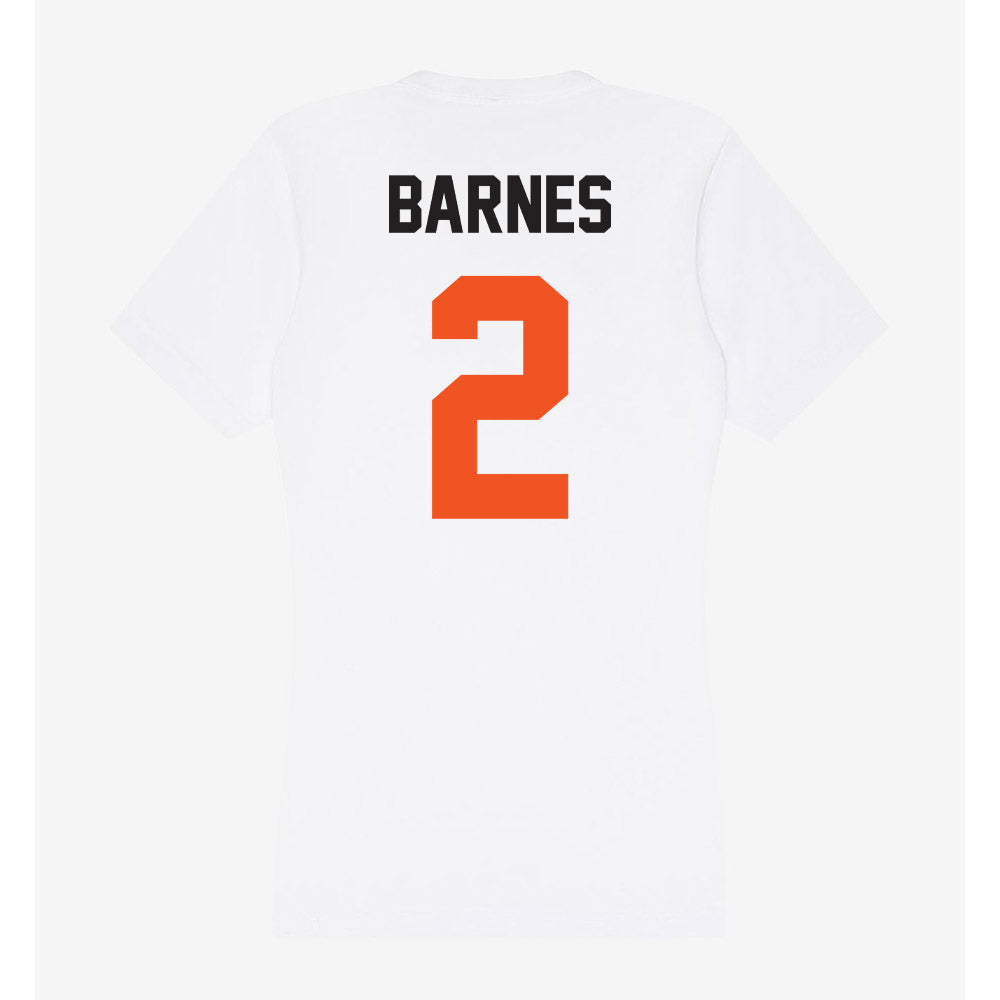 Oklahoma State - NCAA Football : Chris Barnes - Women's V-Neck T-Shirt-1
