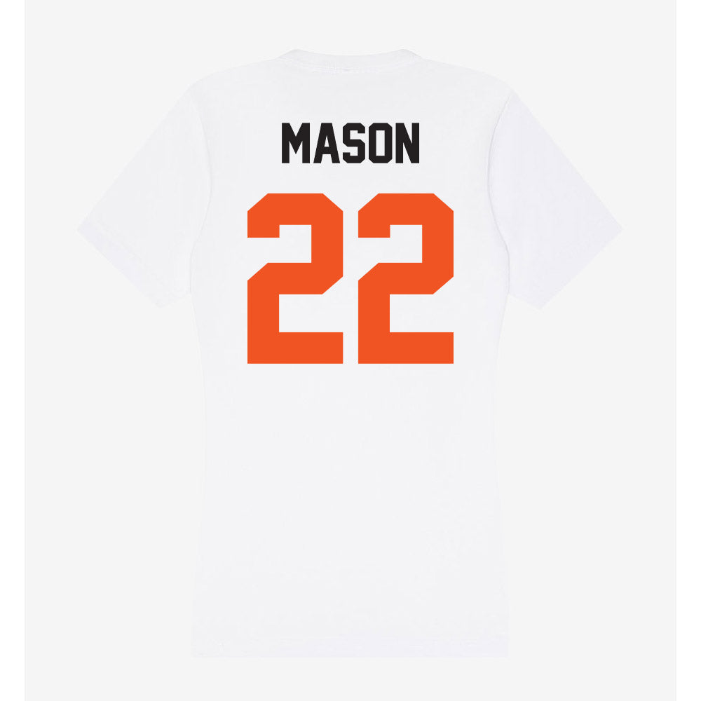 Oklahoma State - NCAA Football : William Mason - Women's V-Neck T-Shirt-1