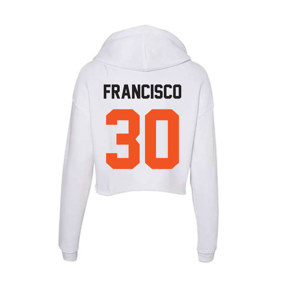Oklahoma State - NCAA Baseball : Brady Francisco - Women's Crop Fleece Hoodie-1