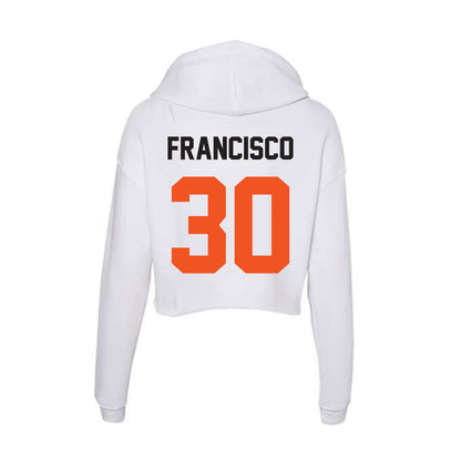 Oklahoma State - NCAA Baseball : Brady Francisco - Women's Crop Fleece Hoodie-1