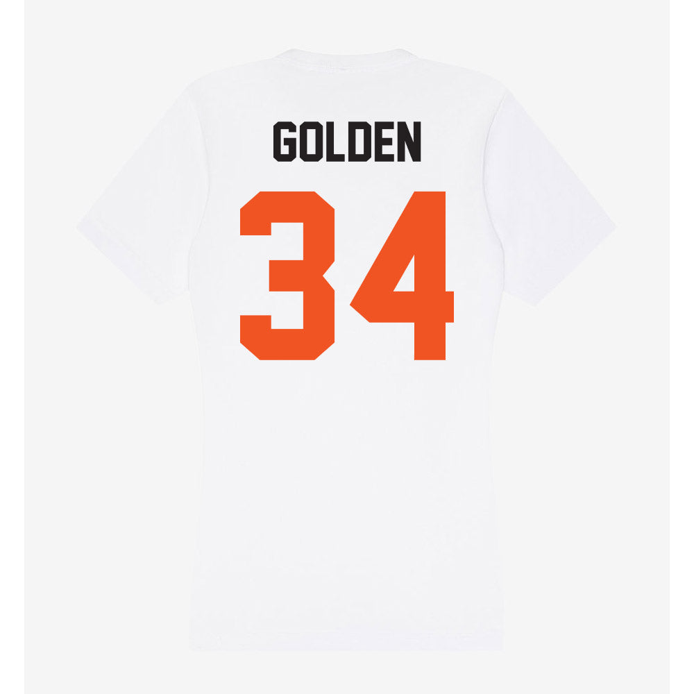 Oklahoma State - NCAA Baseball : Josiah Golden - Women's V-Neck T-Shirt-1