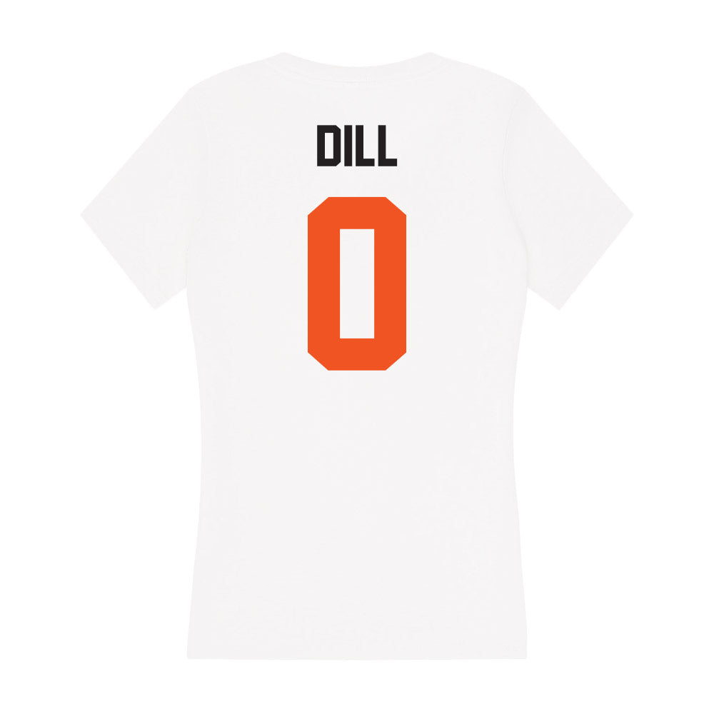 Oklahoma State - NCAA Women's Soccer : Caroline Dill - Women's V-Neck T-Shirt-1