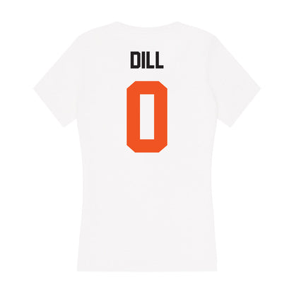 Oklahoma State - NCAA Women's Soccer : Caroline Dill - Women's V-Neck T-Shirt-1