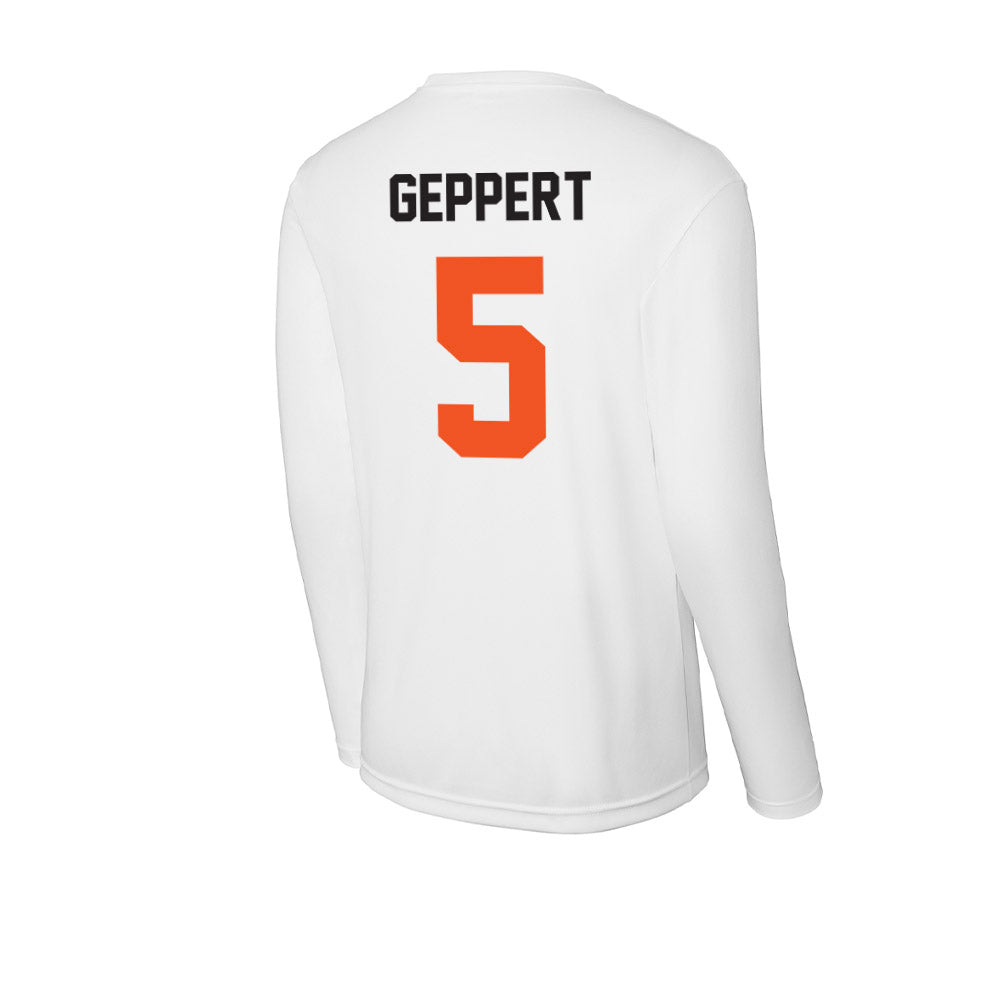Oklahoma State - NCAA Women's Soccer : Bryn Geppert - Activewear Long Sleeve T-Shirt-1