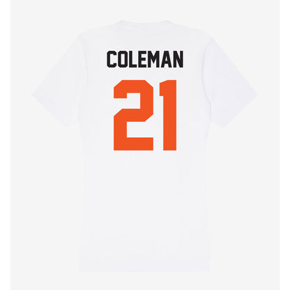 Oklahoma State - NCAA Men's Basketball : Isaiah Coleman - Women's V-Neck T-Shirt-1
