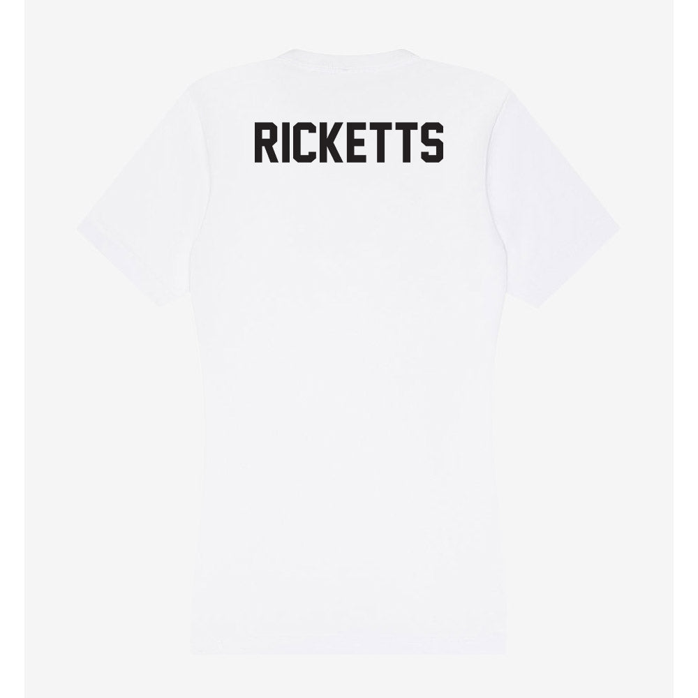 Oklahoma State - NCAA Men's Track & Field : Rajaun Ricketts - Women's V-Neck T-Shirt-1