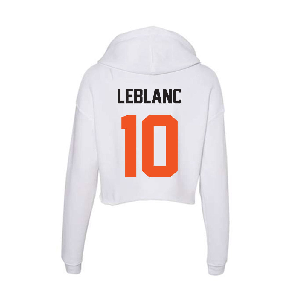 Oklahoma State - NCAA Baseball : Bryce LeBlanc - Women's Crop Fleece Hoodie-1