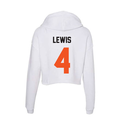 Oklahoma State - NCAA Football : Terrence Lewis - Women's Crop Fleece Hoodie-1