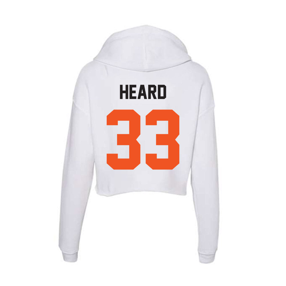 Oklahoma State - NCAA Women's Basketball : Tyla Heard - Women's Crop Fleece Hoodie-1