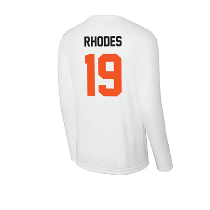 Oklahoma State - NCAA Baseball : Stormy Rhodes - Activewear Long Sleeve T-Shirt-1