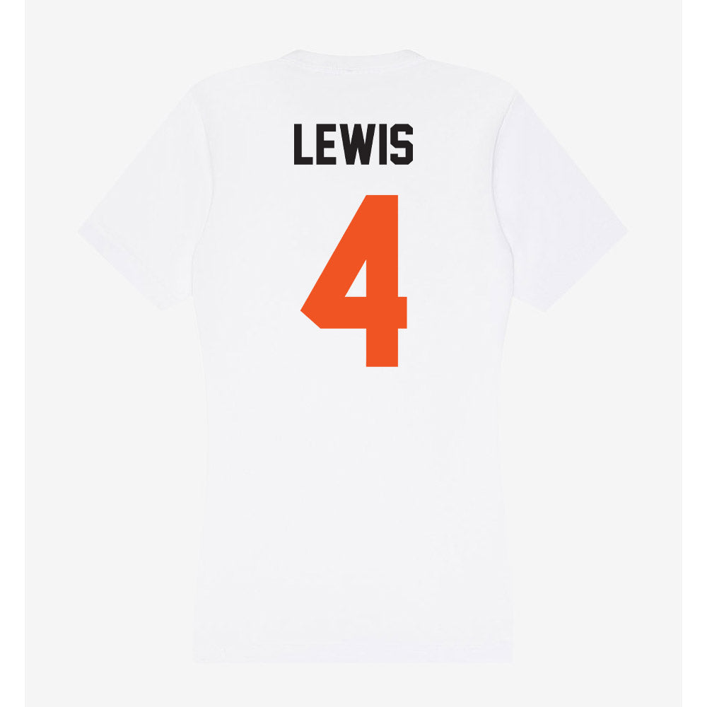 Oklahoma State - NCAA Football : Terrence Lewis - Women's V-Neck T-Shirt-1