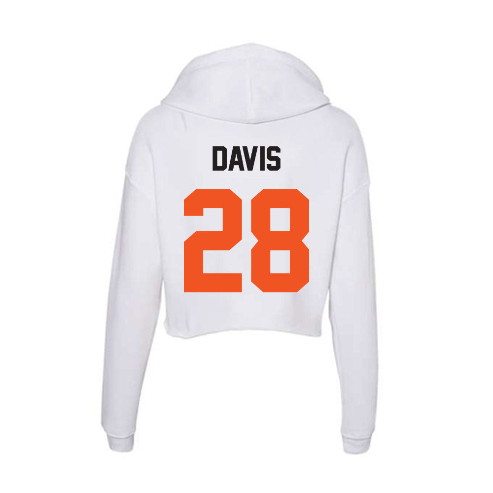 Oklahoma State - NCAA Football : Marrel Davis - Women's Crop Fleece Hoodie-1
