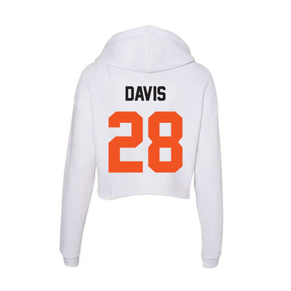 Oklahoma State - NCAA Football : Marrel Davis - Women's Crop Fleece Hoodie-1