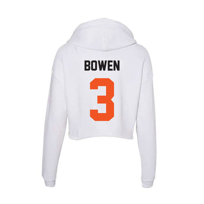 Oklahoma State - NCAA Baseball : Terrance Bowen - Women's Crop Fleece Hoodie-1