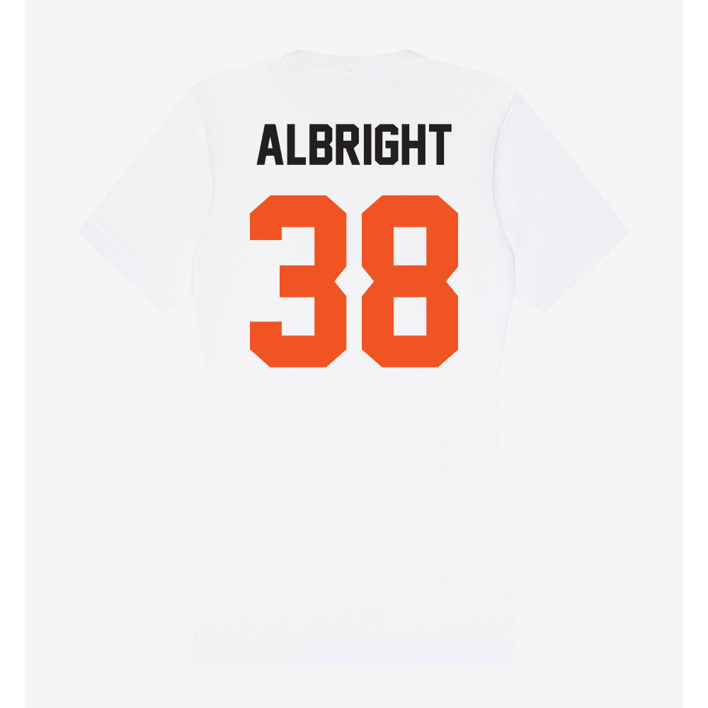 Oklahoma State - NCAA Baseball : Gaige Albright - Women's V-Neck T-Shirt-1