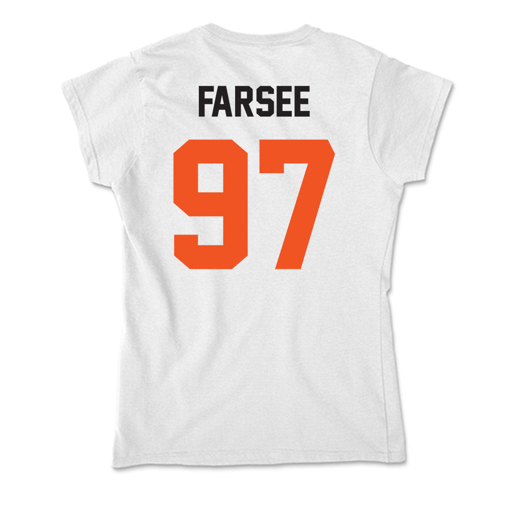 Oklahoma State - NCAA Football : Nygel Farsee - Soft Style Women’s T-Shirt-1
