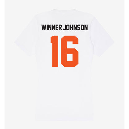 Oklahoma State - NCAA Football : Dallas Winner-Johnson - Women's V-Neck T-Shirt-1