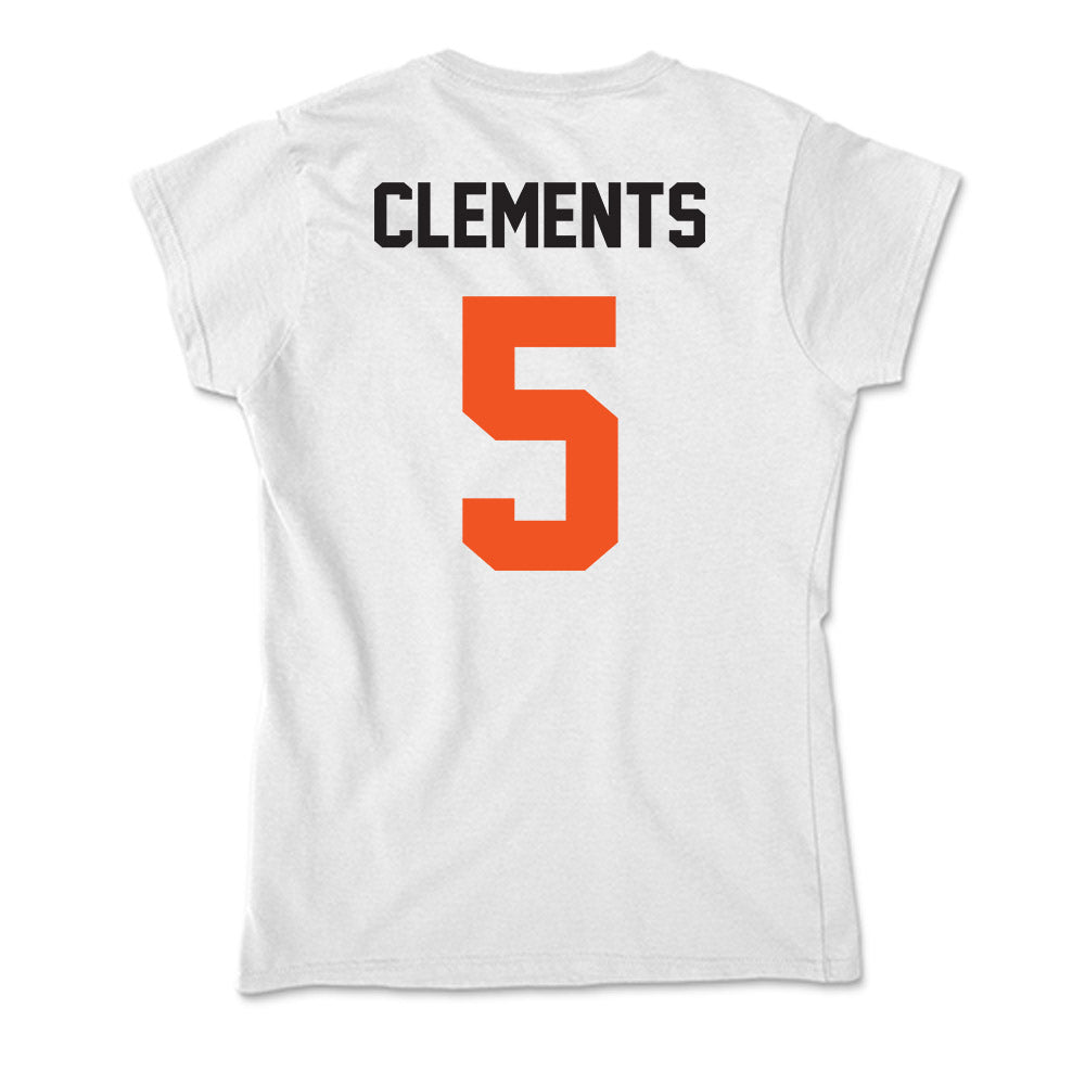 Oklahoma State - NCAA Football : Saadiq Clements - Soft Style Women’s T-Shirt-1