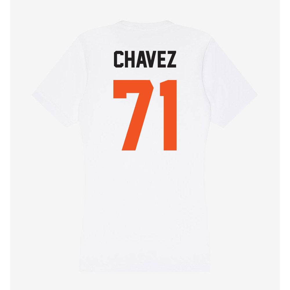 Oklahoma State - NCAA Football : Miguel Chavez - Women's V-Neck T-Shirt-1