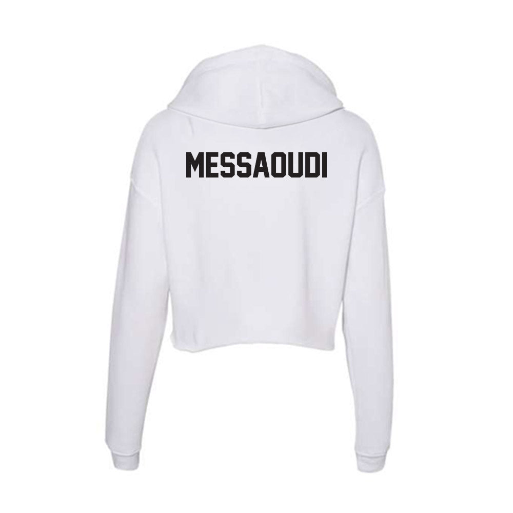 Oklahoma State - NCAA Men's Cross Country : Fouad Messaoudi - Women's Crop Fleece Hoodie-1