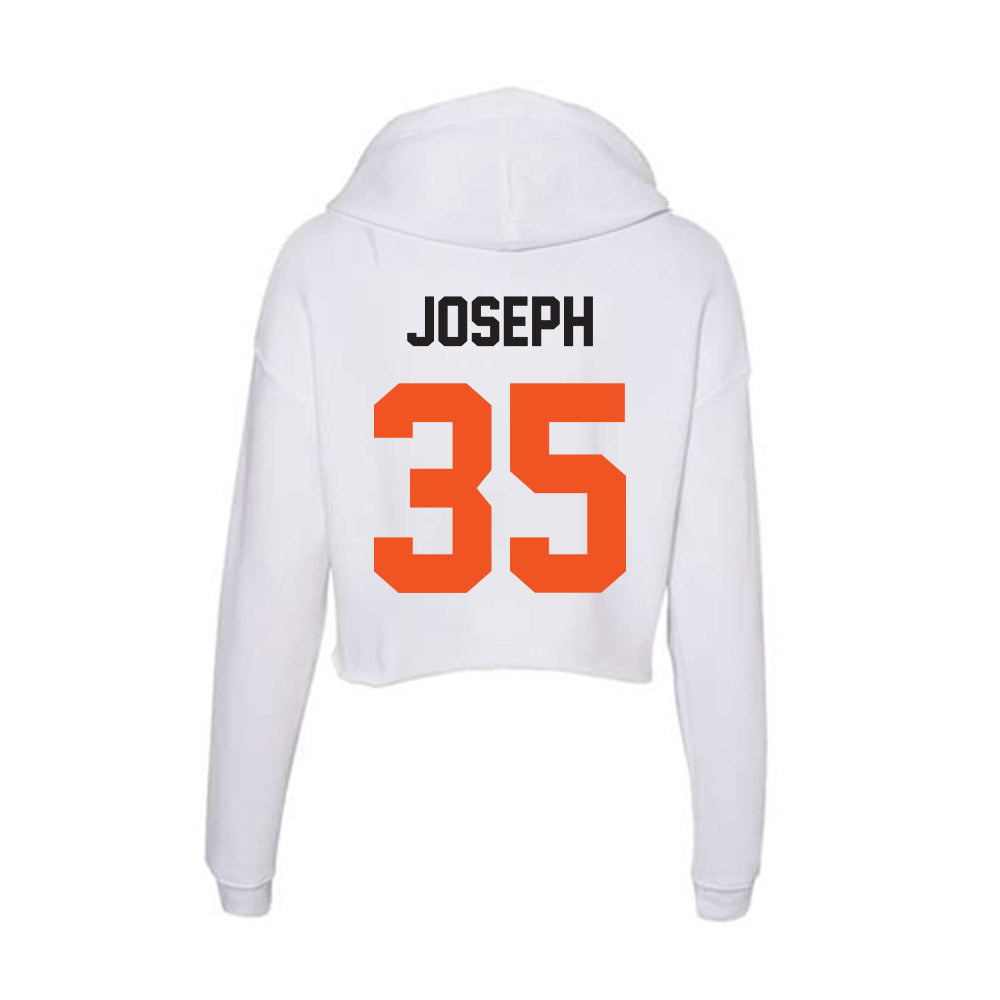 Oklahoma State - NCAA Women's Basketball : Wilnie Joseph - Women's Crop Fleece Hoodie-1