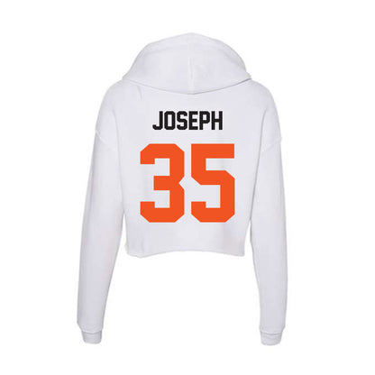 Oklahoma State - NCAA Women's Basketball : Wilnie Joseph - Women's Crop Fleece Hoodie-1