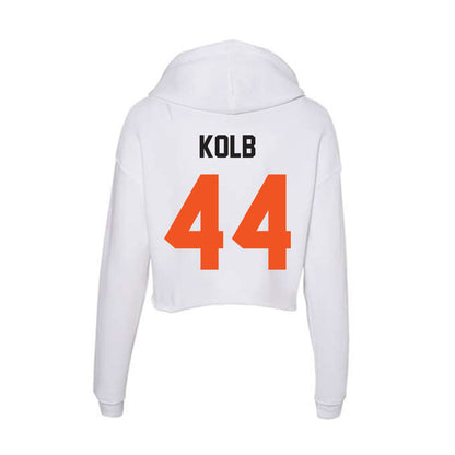 Oklahoma State - NCAA Football : Carson Kolb - Women's Crop Fleece Hoodie-1