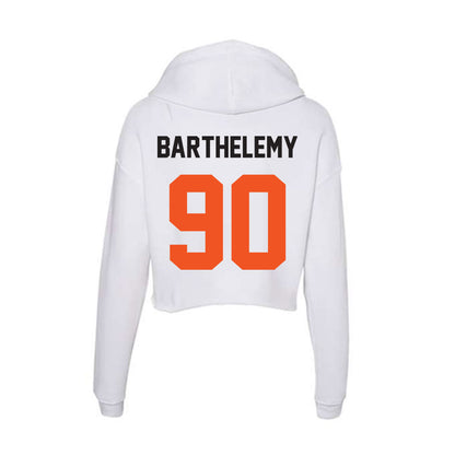 Oklahoma State - NCAA Football : Savion Barthelemy - Women's Crop Fleece Hoodie-1