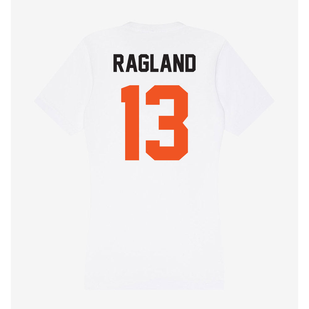 Oklahoma State - NCAA Men's Basketball : Mekhi Ragland - Women's V-Neck T-Shirt-1