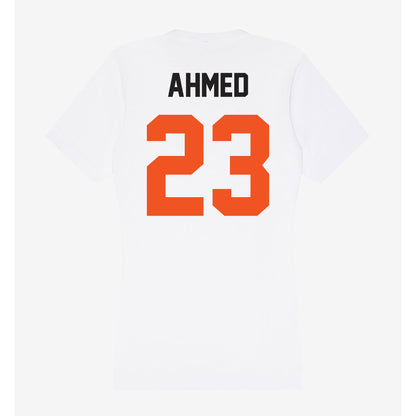 Oklahoma State - NCAA Men's Basketball : Benjamin Ahmed - Women's V-Neck T-Shirt-1