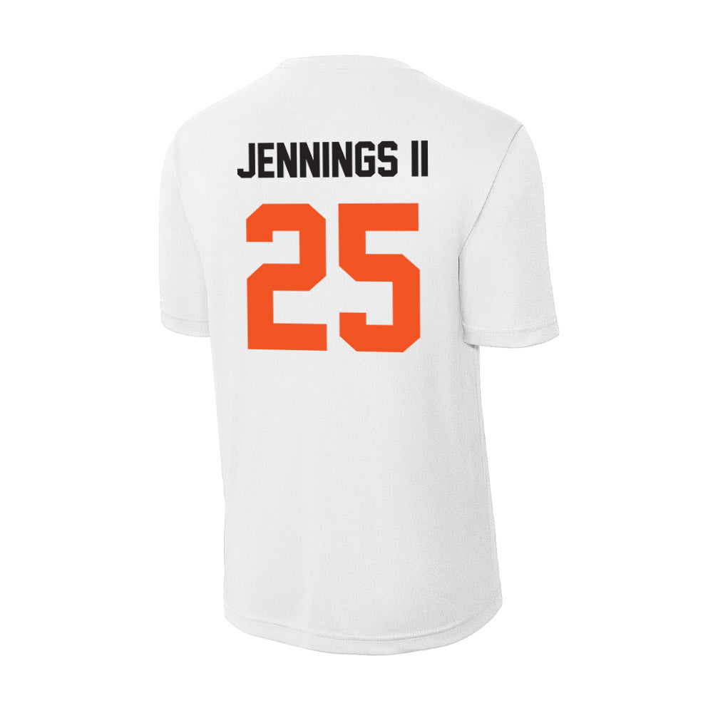 Oklahoma State - NCAA Men's Basketball : Robert Jennings II - Activewear T-Shirt-1