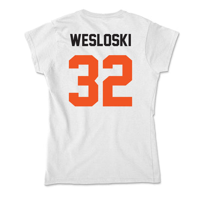 Oklahoma State - NCAA Football : Ethan Wesloski - Soft Style Women’s T-Shirt-1